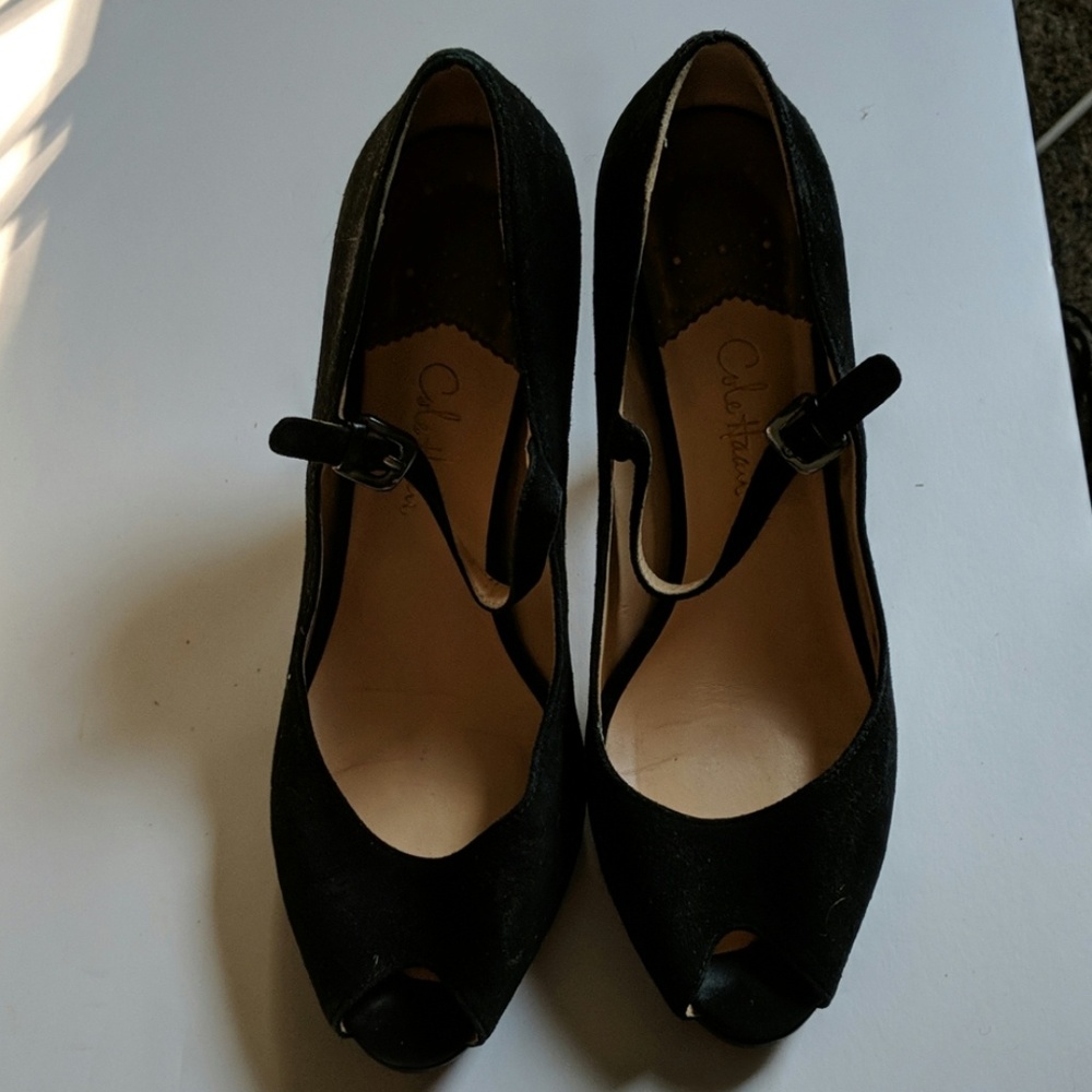 Suede Cole Haan heels